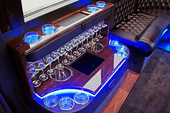 luxurious vehicle interior